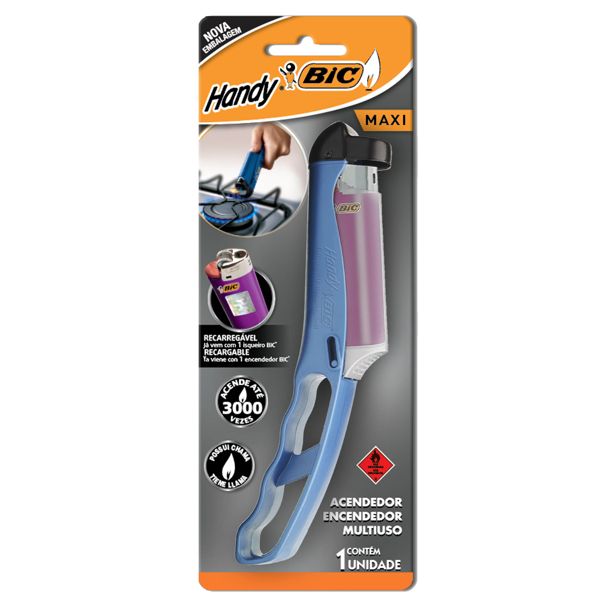 Acendedor multiuso handy 970850 Bic BT 1 UN